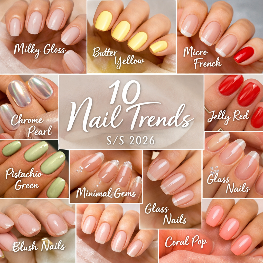 Nail Trends S/S 2026: Τα μανικιούρ που θα κυριαρχήσουν αυτήν την σεζόν.